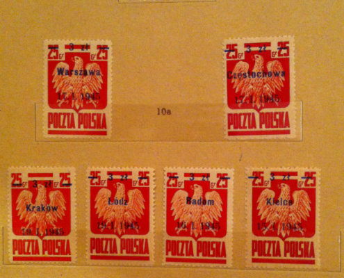 polskie znaczki pocztowe